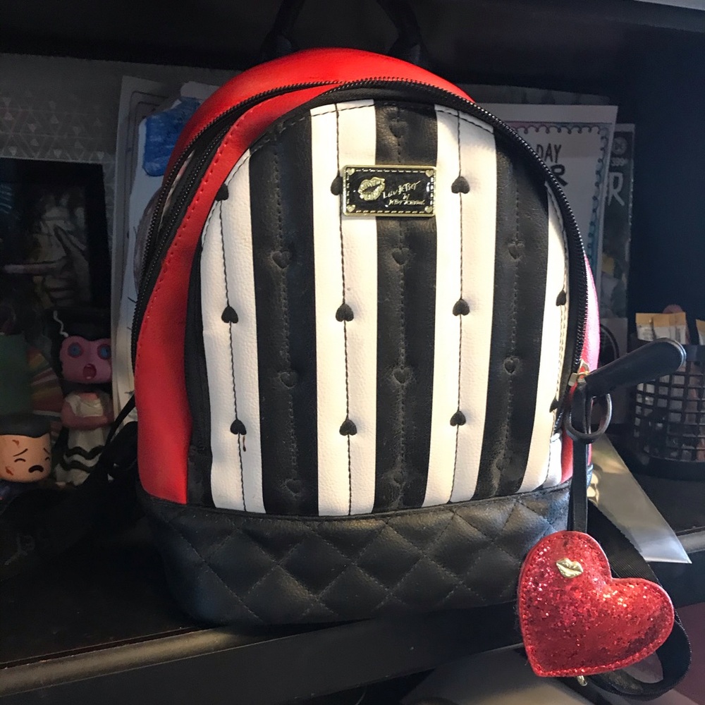 Betsey Johnson small purse backpack